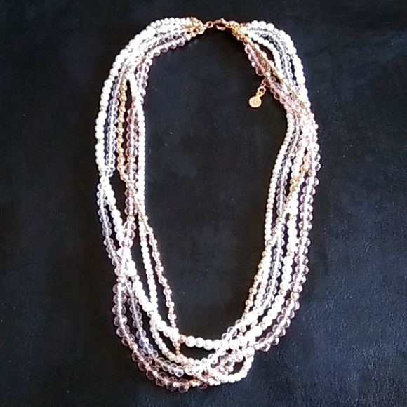 Ann Taylor pearl torsade gold necklace - Picture 8 of 12